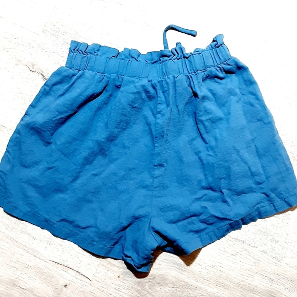 Shein | Teal Linen Shorts Sz S - Picture 2 of 2